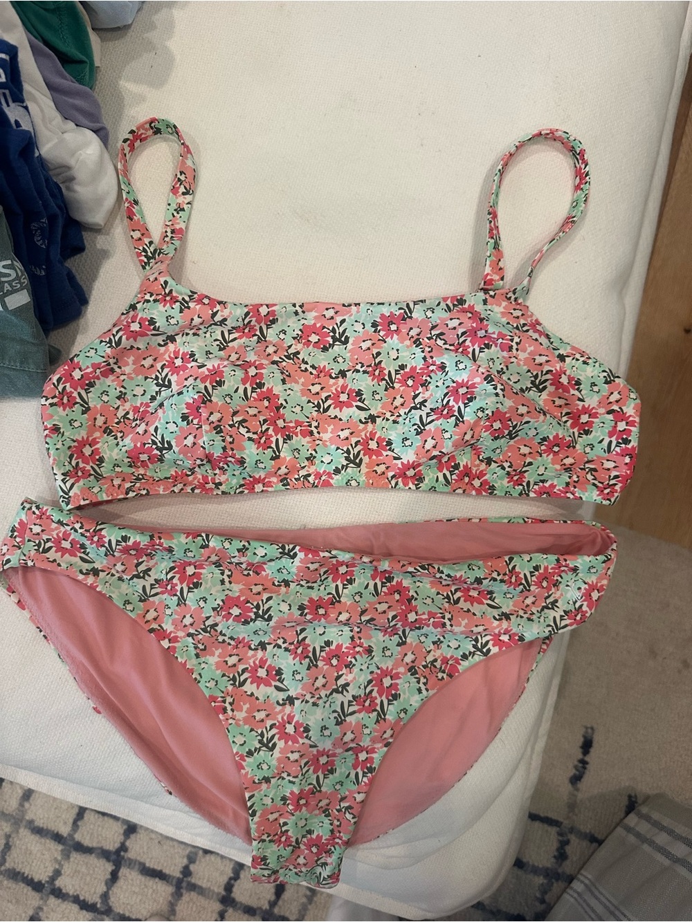 Vineyard Vines Pink Floral Bikini Set